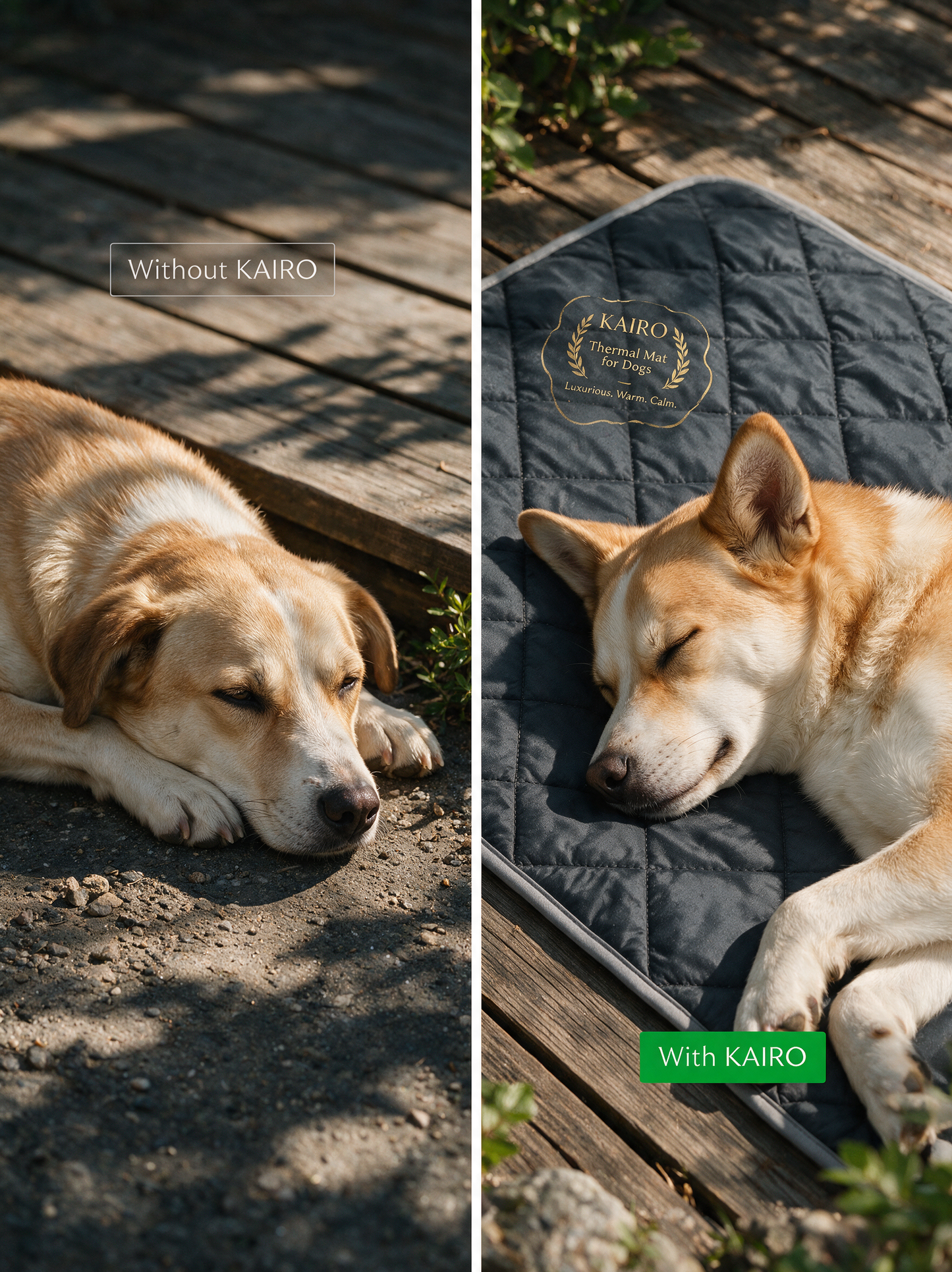 Self-Warming Dog Mat with Heat-Reflective Lining