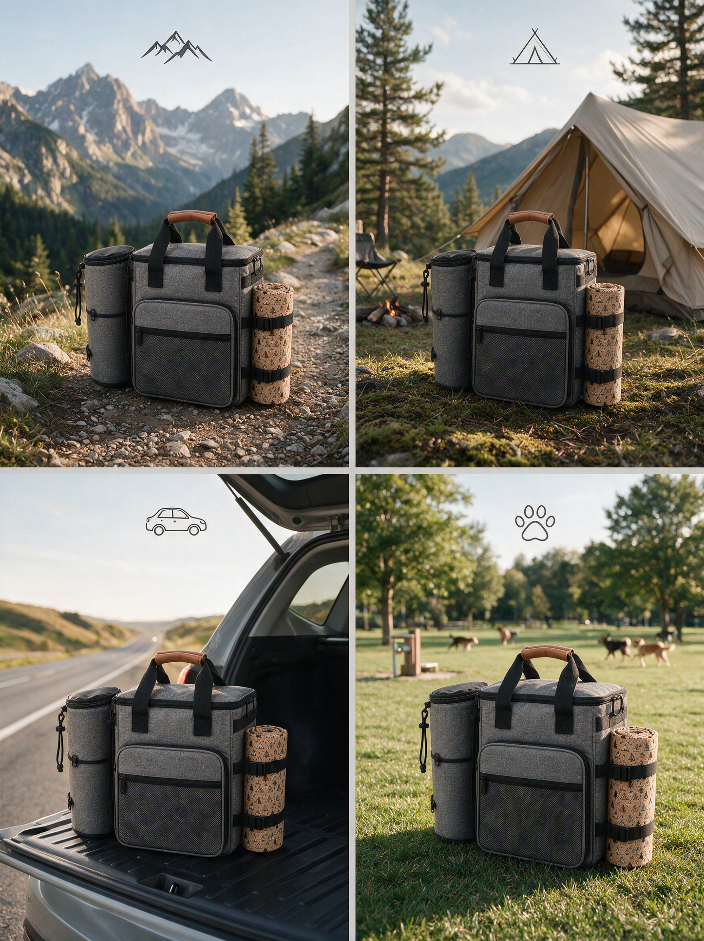Modular Dog Travel Backpack with Storage Compartments