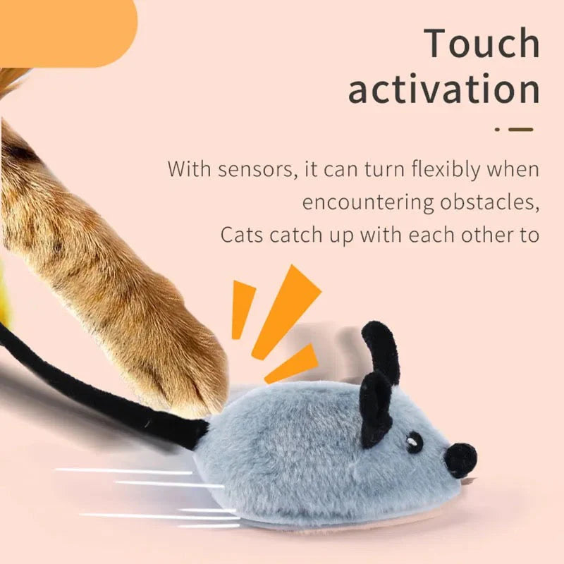 Interactive Moving Cat Toy Mouse