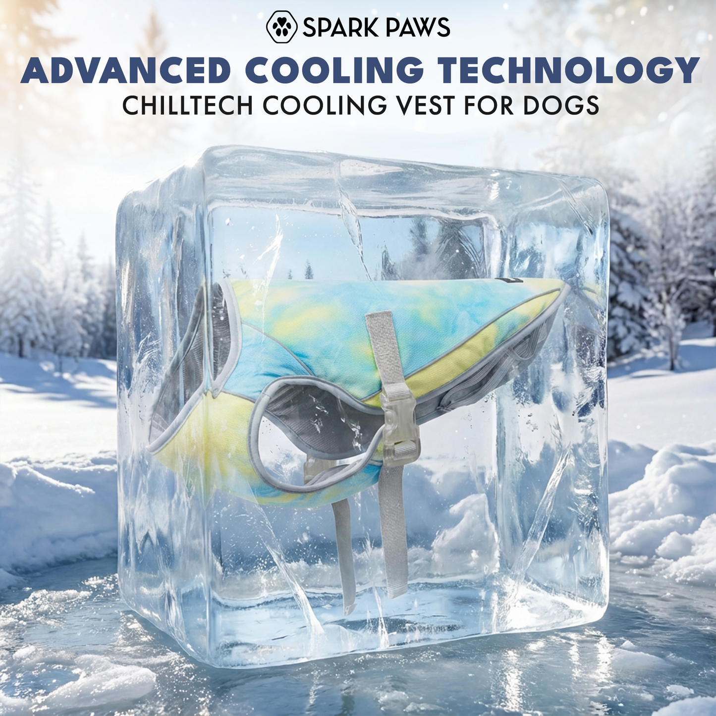 2-Pack Evaporative Dog Cooling Vests