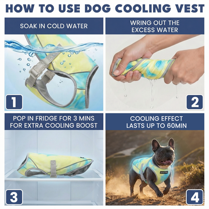 2-Pack Evaporative Dog Cooling Vests