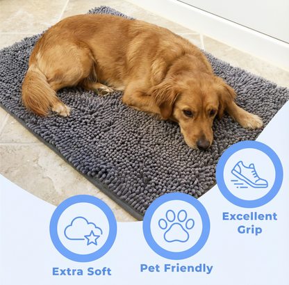 Absorbent Dog Door Mat for Muddy Paws