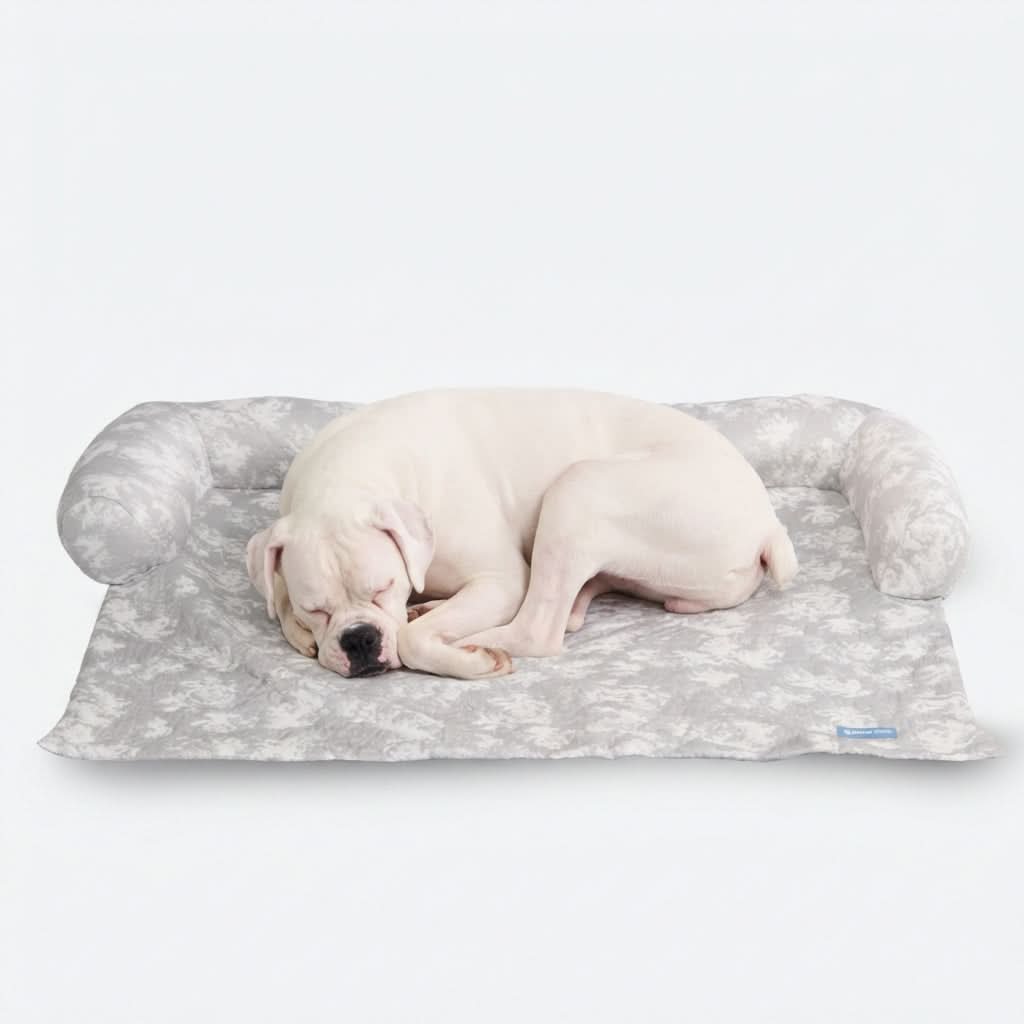 Cooling Couch Cover Dog Bed with Bolster Support