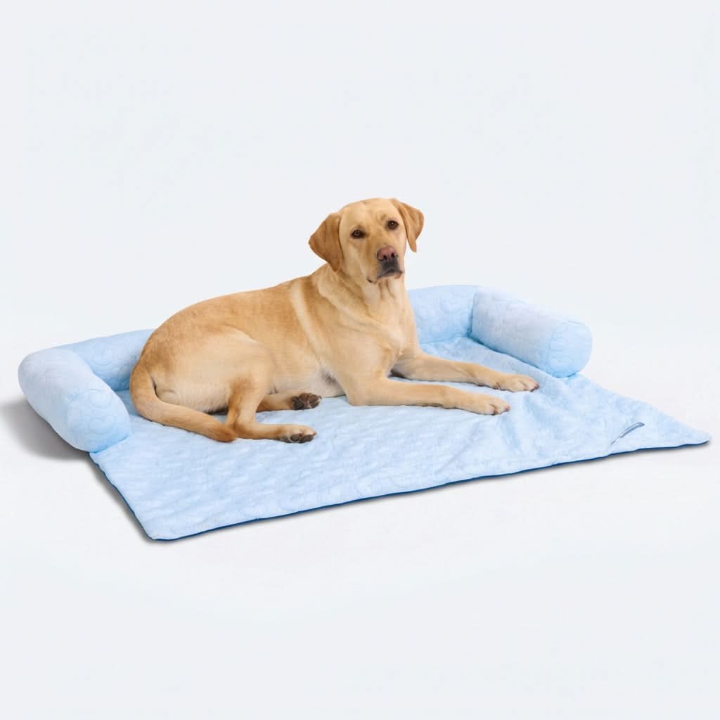 Cooling Couch Cover Dog Bed with Bolster Support
