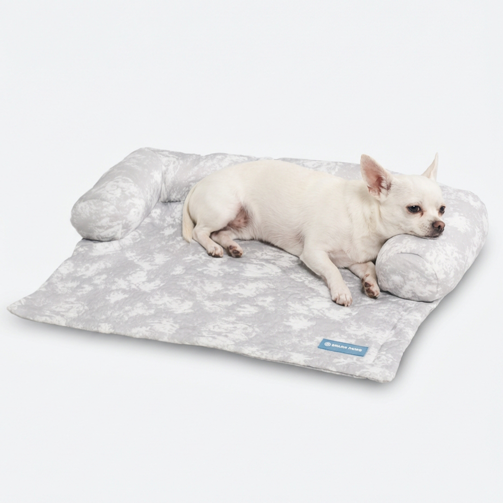 Cooling Couch Cover Dog Bed with Bolster Support
