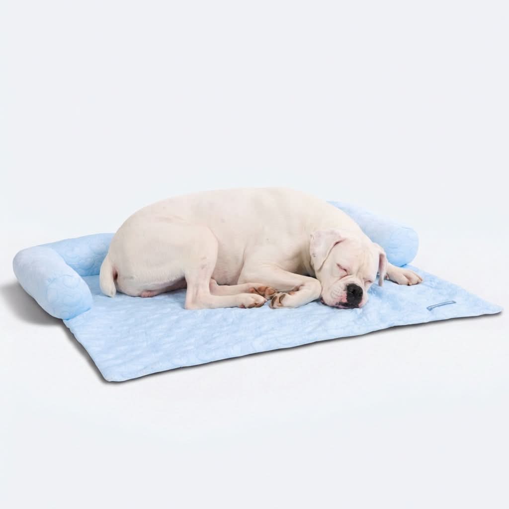 Cooling Couch Cover Dog Bed with Bolster Support