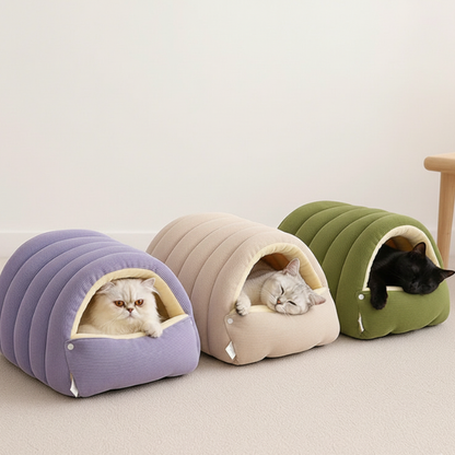 Cozy Tunnel Cat Bed