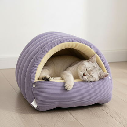 Cozy Tunnel Cat Bed