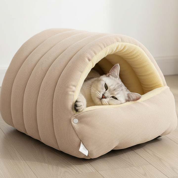 Cozy Tunnel Cat Bed