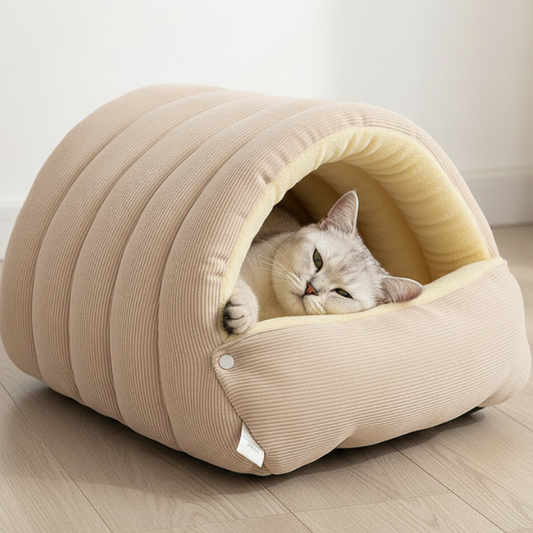 Cozy Tunnel Cat Bed