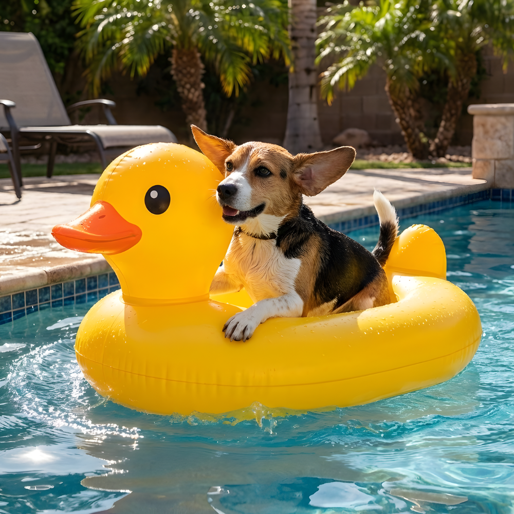 Inflatable Dog Pool Float