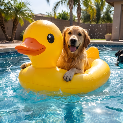 Inflatable Dog Pool Float