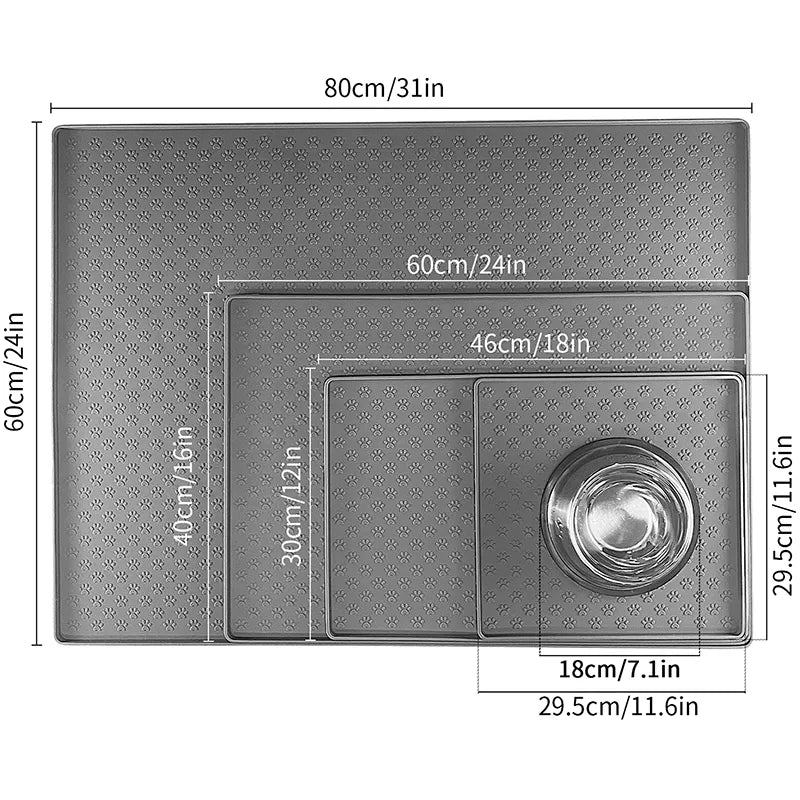 Non-Slip Dog Food Placemat