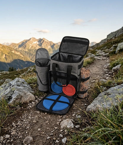 Modular Dog Travel Backpack with Storage Compartments
