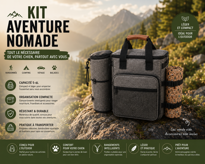 Modular Dog Travel Backpack with Storage Compartments
