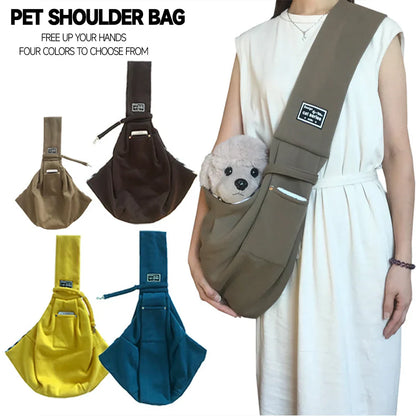 Crossbody Pet Sling Carrier for Small Dogs