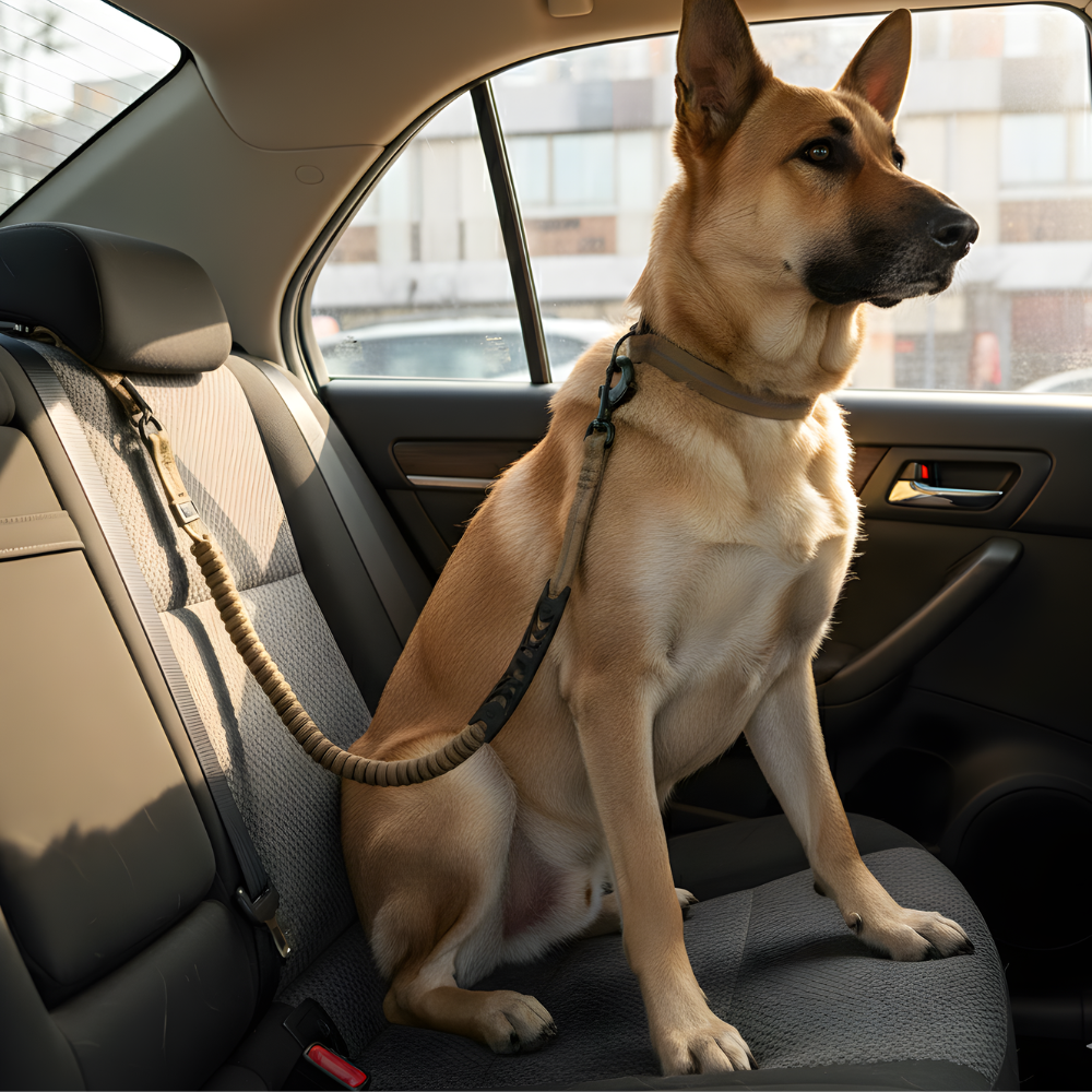 Heavy Duty Dog Leash with Seatbelt Clip