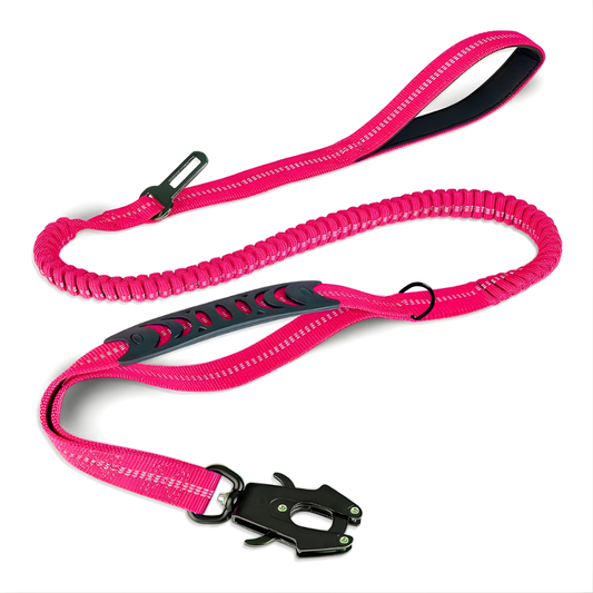 Heavy Duty Dog Leash with Seatbelt Clip