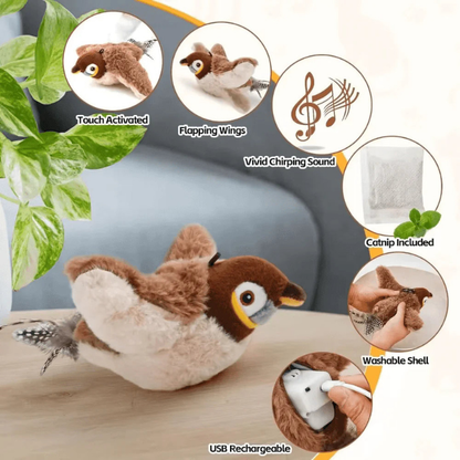 Flying Bird Cat Toy