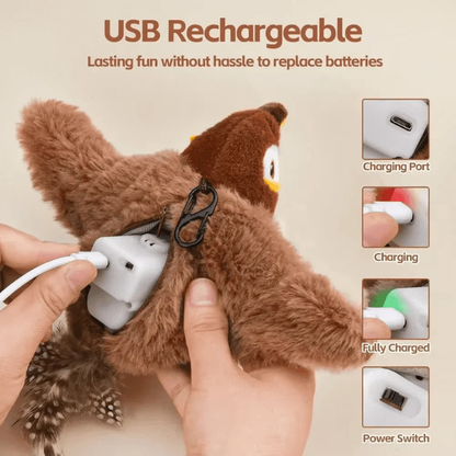 Flying Bird Cat Toy