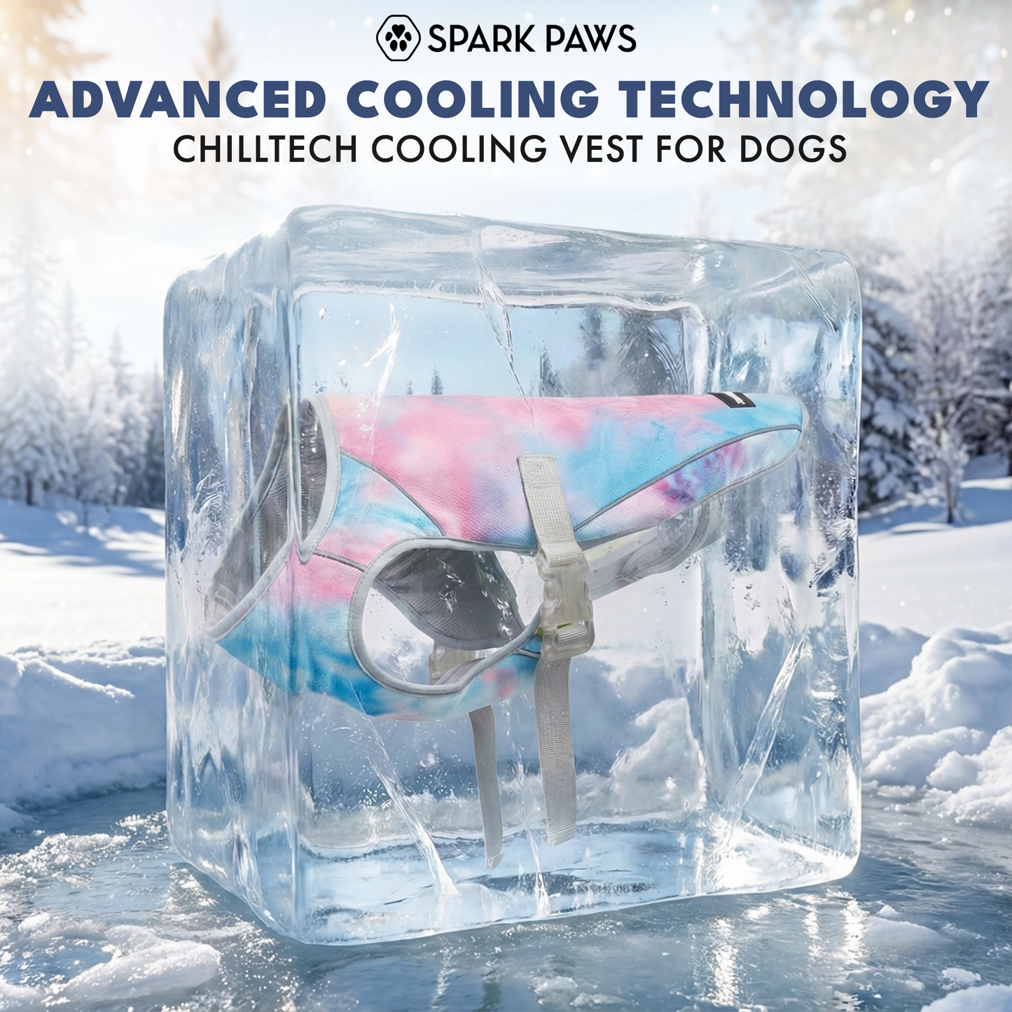 2-Pack Evaporative Dog Cooling Vests