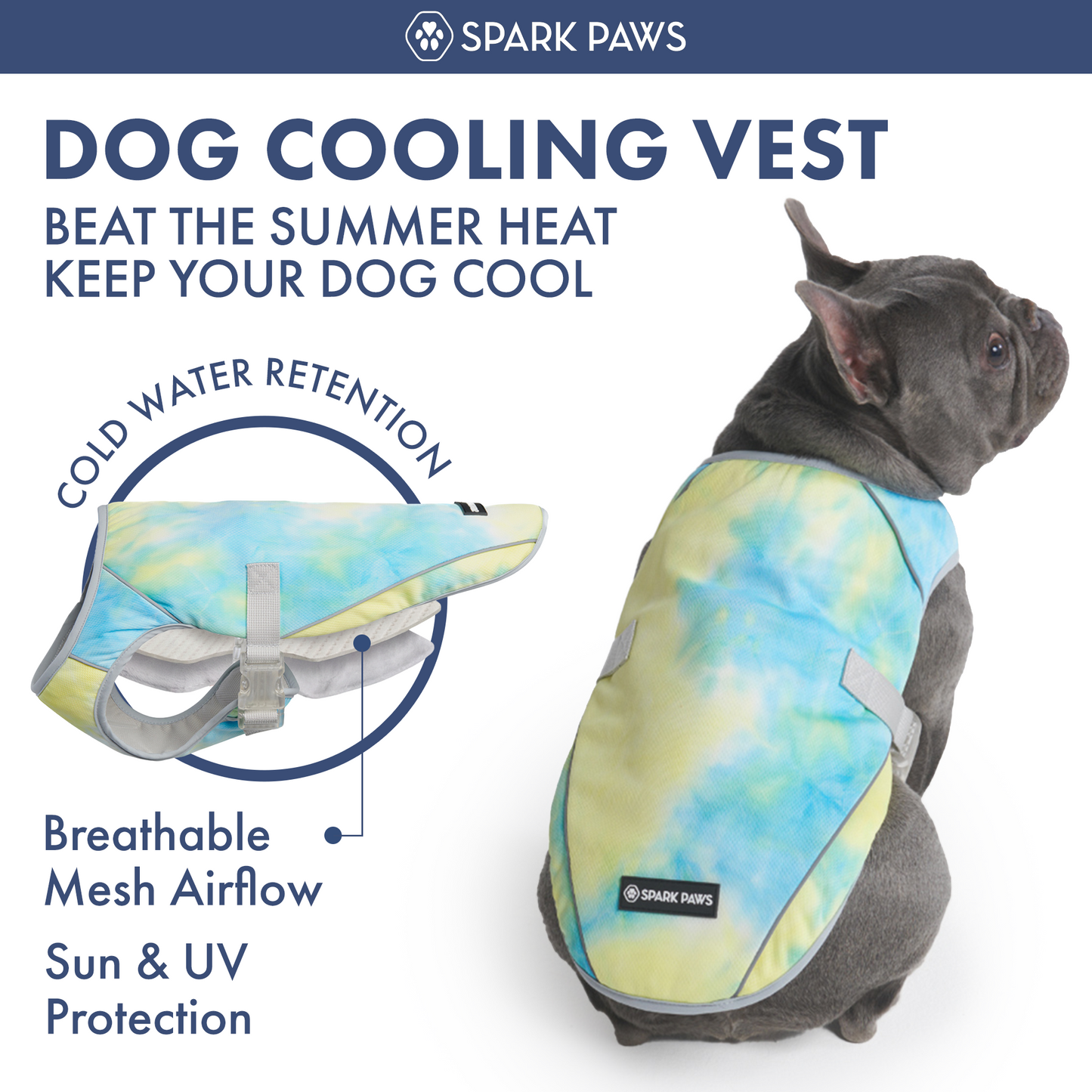 2-Pack Evaporative Dog Cooling Vests