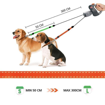 Dual Retractable Dog Leash