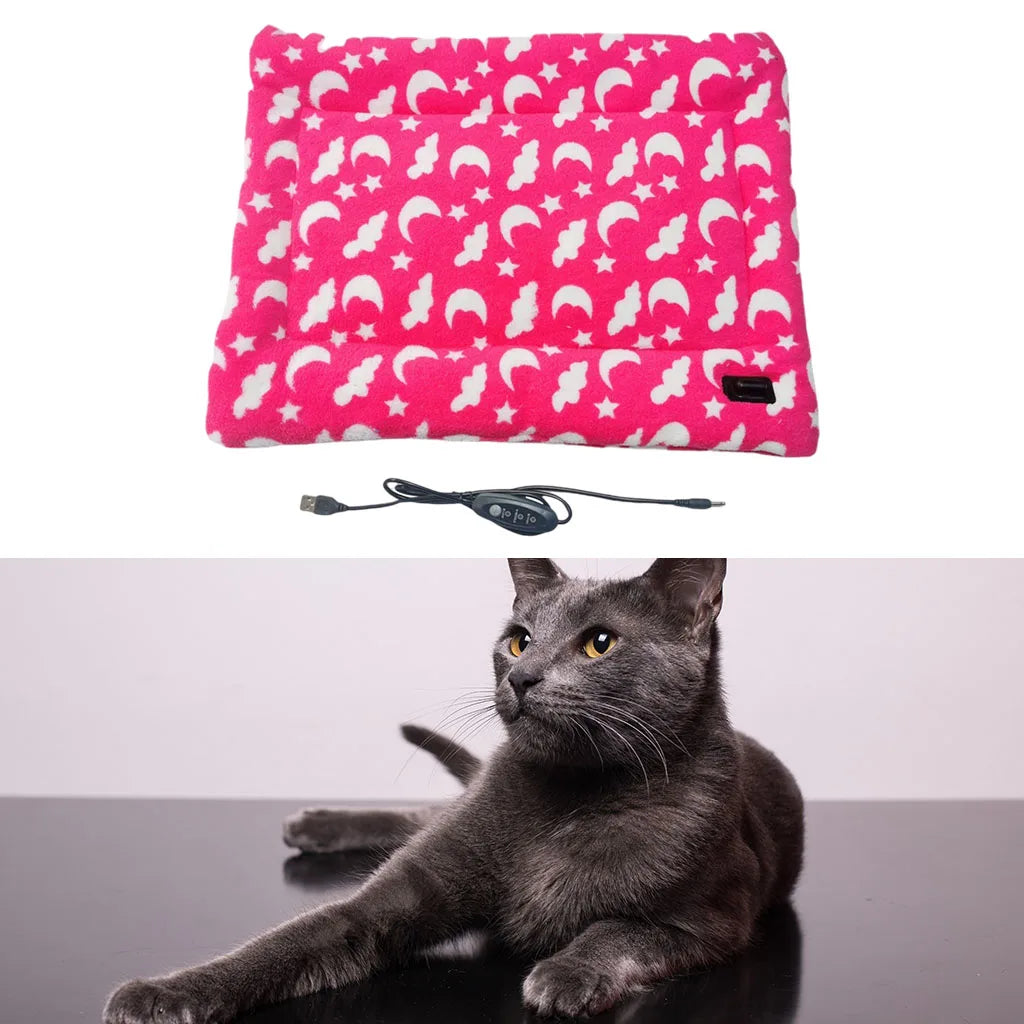 Adjustable USB Pet Heating Pad for Dogs & Cats