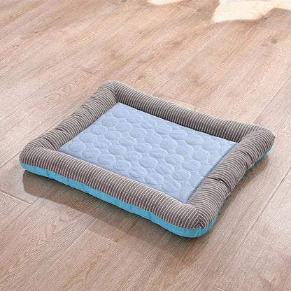Cooling Bolster Dog Bed with Breathable Sleep Surface