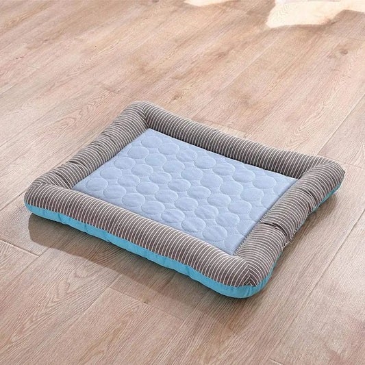 Cooling Bolster Dog Bed with Breathable Sleep Surface
