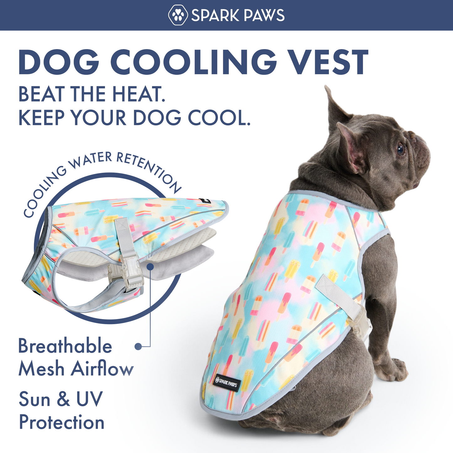 2-Pack Evaporative Dog Cooling Vests