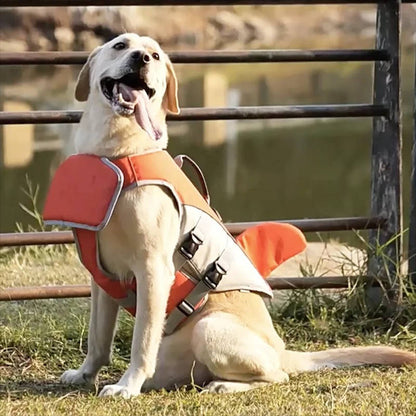 Adjustable Dog Float Jacket with Rescue Handle