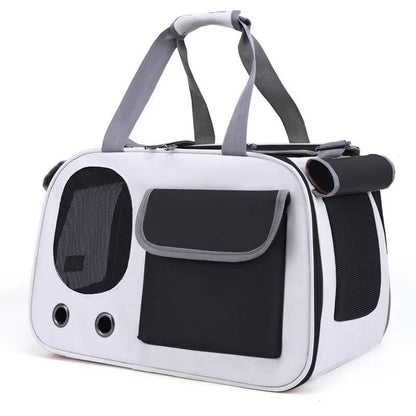 Ventilated Travel Pet Carrier for Cats & Small Dogs