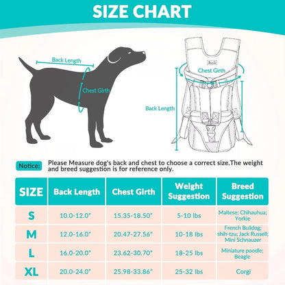 Hands-Free Dog Carrier Backpack for Small Dogs