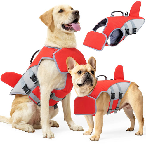 Adjustable Dog Float Jacket with Rescue Handle