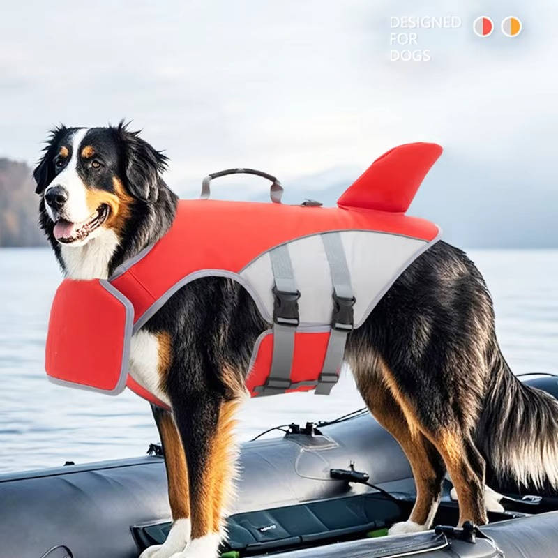 Adjustable Dog Float Jacket with Rescue Handle