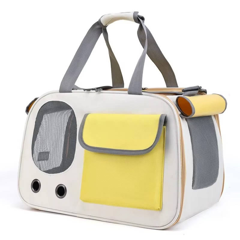 Ventilated Travel Pet Carrier for Cats & Small Dogs