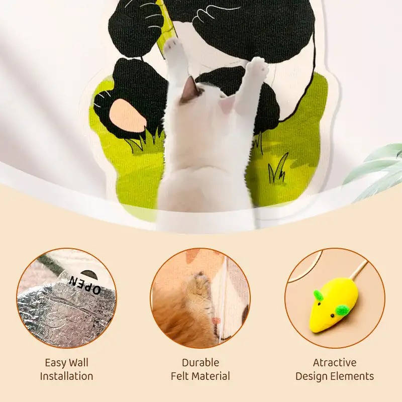Window-Mounted Cat Hammock with Wooden Frame