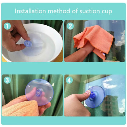 Suction-Mounted Cat Window Perch Hammock