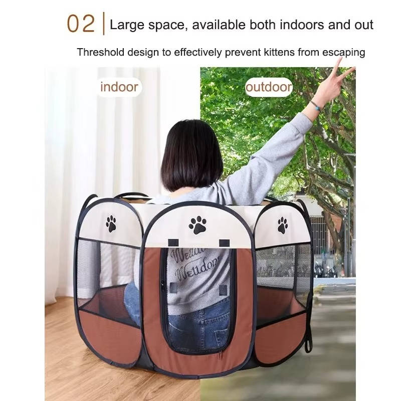 Portable Pet Playpen for Cats & Small Dogs