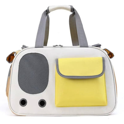 Ventilated Travel Pet Carrier for Cats & Small Dogs