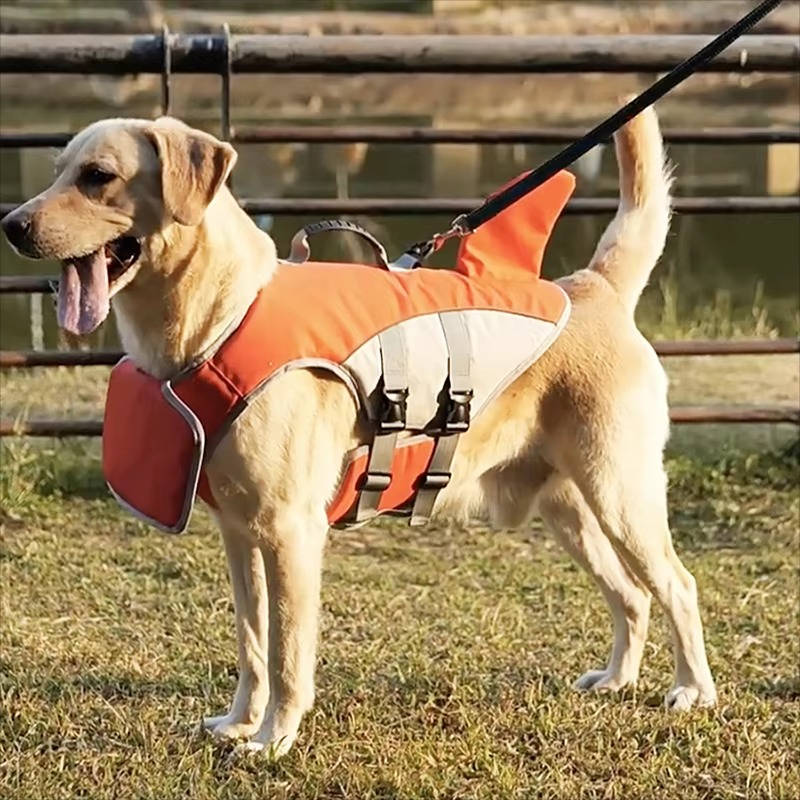 Adjustable Dog Float Jacket with Rescue Handle