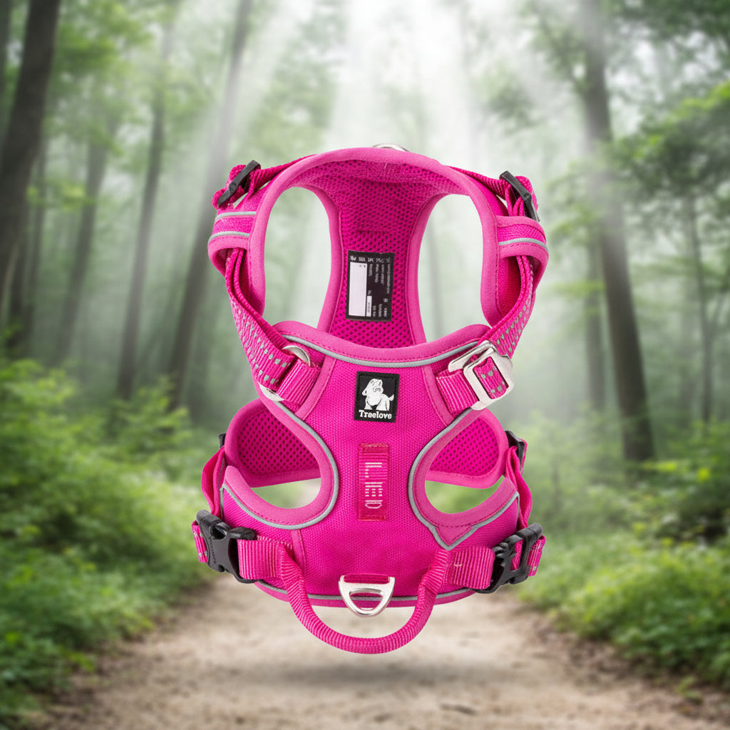 Reflective Adjustable Dog Harness with Control Handle