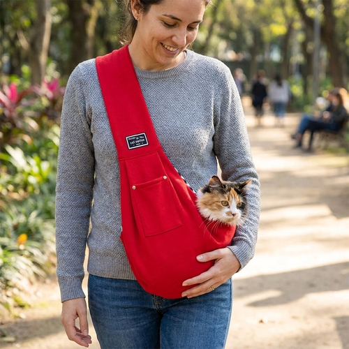 Crossbody Pet Sling Carrier for Small Dogs