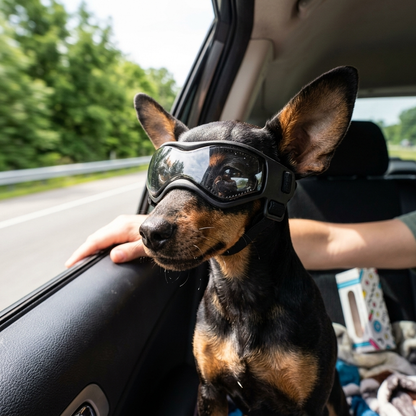 Protective Dog Goggles with Adjustable Straps