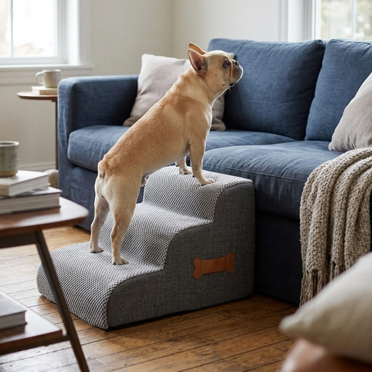 2-Step Pet Stairs for Beds, Sofas & Small Dogs