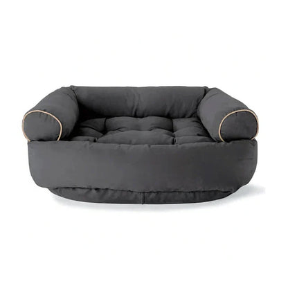Cushioned Dog Sofa Bed with Raised Bolsters