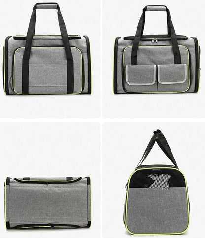 Expandable Foldable Pet Carrier for Cats & Small Dogs