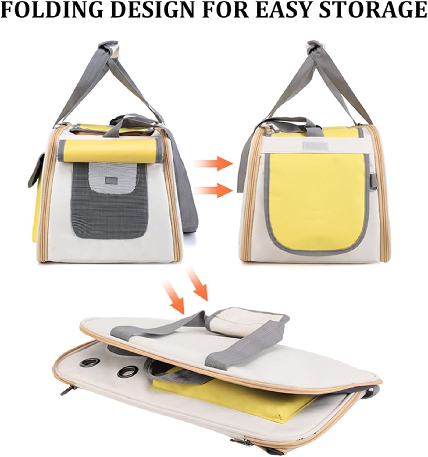 Ventilated Travel Pet Carrier for Cats & Small Dogs