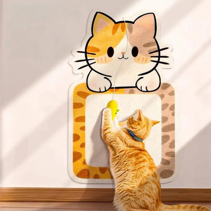 Window-Mounted Cat Hammock with Wooden Frame